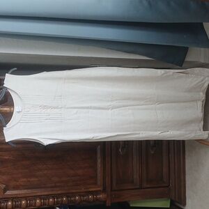 Vintage Linen/ Rayon Blend Maxi Dress Womens Vintage 12 Postive Influence
